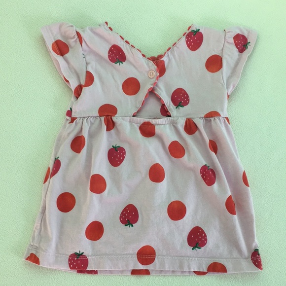 🍓 Pink Strawberry Top with Keyhole Back by Carter’s 🍓 - Picture 2 of 9